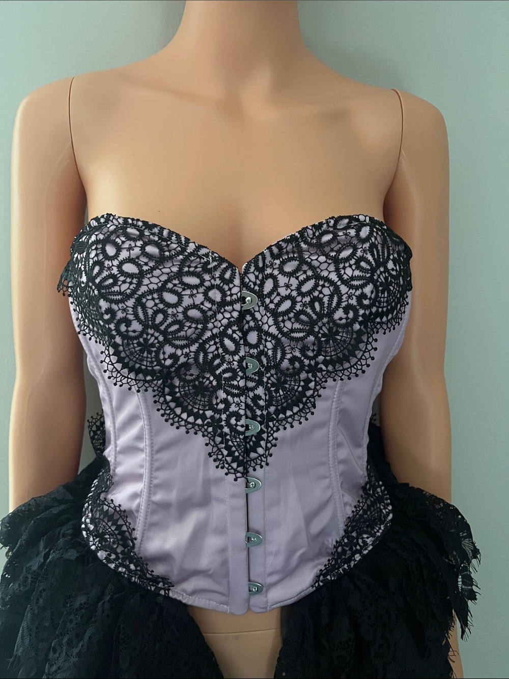 ‼️NWT‼️Dolls Kill X Widow Immortal Love Bustier Corset Size Medium Black